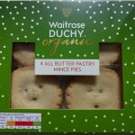 Waitrose Duchy Organic All Butter Pastry Mince Pie Box