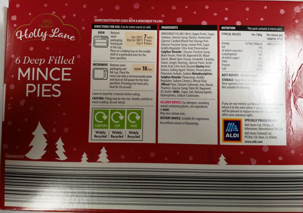 2019 Holly Lane Deep Filled Mince Pie Box 2