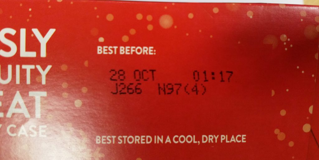 2019 Mr Kipling Deep Filled Mince Pie Best Before