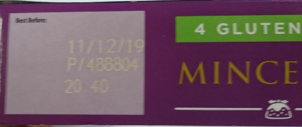 2019 Aldi Free From 4 Gluten Free Mince Pie Best Before Date