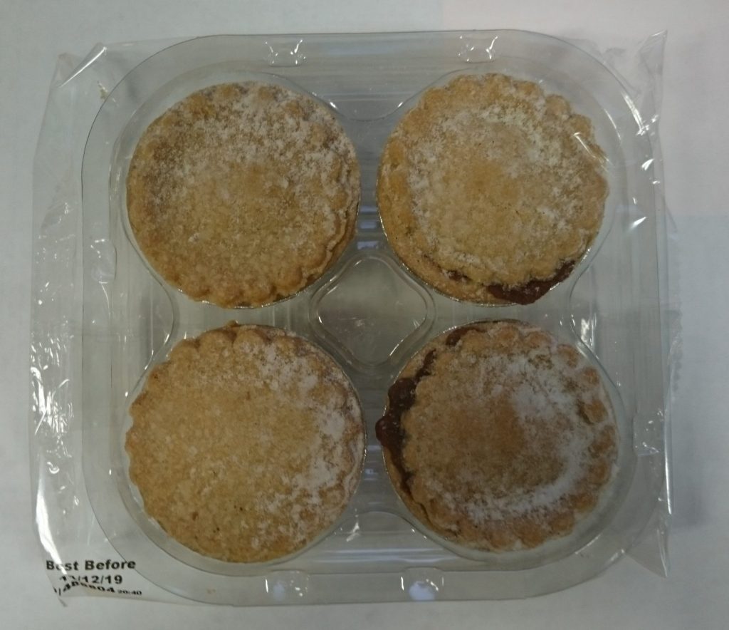 2019 Aldi Free From 4 Gluten Free Mince Pie Packaging 1