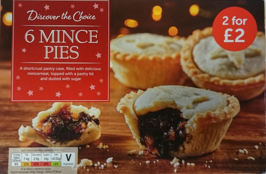 2019 Londis Discover The Choice Mince Pies Box 1