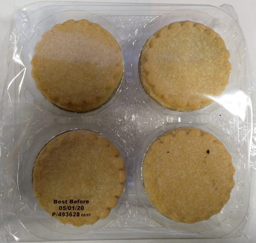 2019 Co-op Free From 4 Mince Pies Packaging