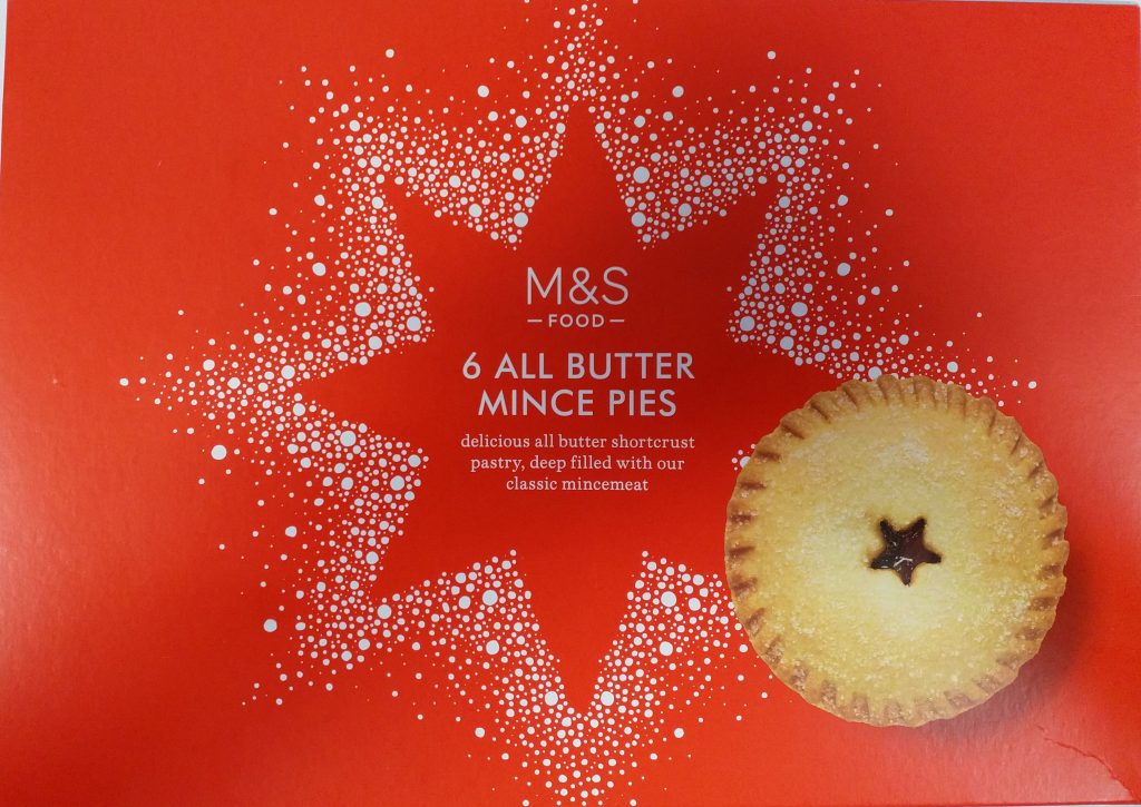 2019 M&S All butter Mince Pies Box 1