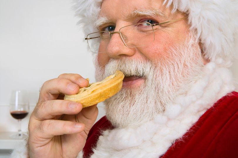 Santa Eating a Mince Pie