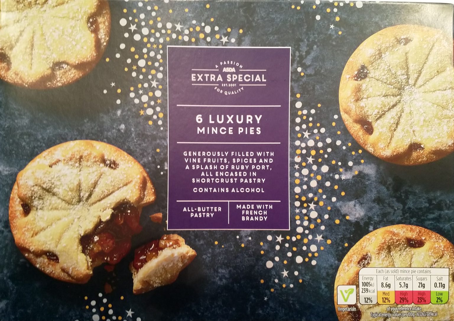 2019 Review ASDA Extra Special Luxury Mince Pies Mince Pie Club.